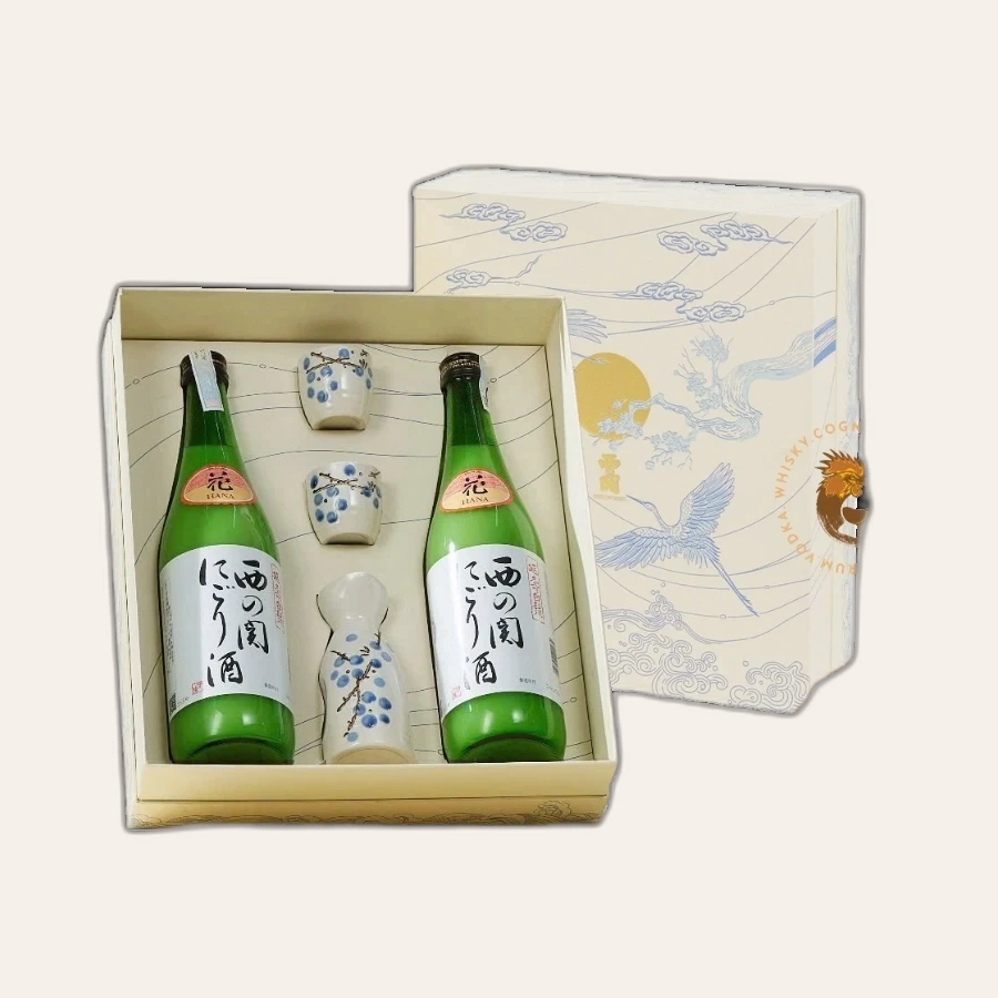 Rượu Sake Nhật Nishinoseki Nigori Zake Hộp Quà Tết 2025