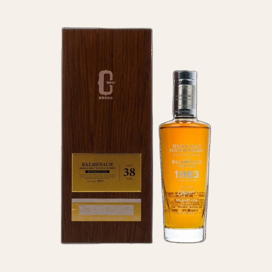 Rượu Whisky Balmenach 38 Year Old Bourbon Cask 1983
