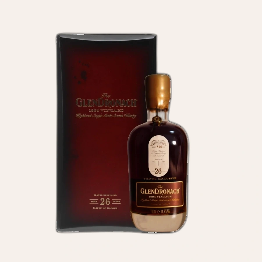 Rượu Whisky Glendronach 26 Year Old Vintage 1994 Travel Exclusive