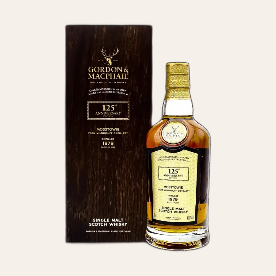 Rượu Whisky Mosstowie 40 Year Old 125th Anniversary Gordon & Macphail 1979
