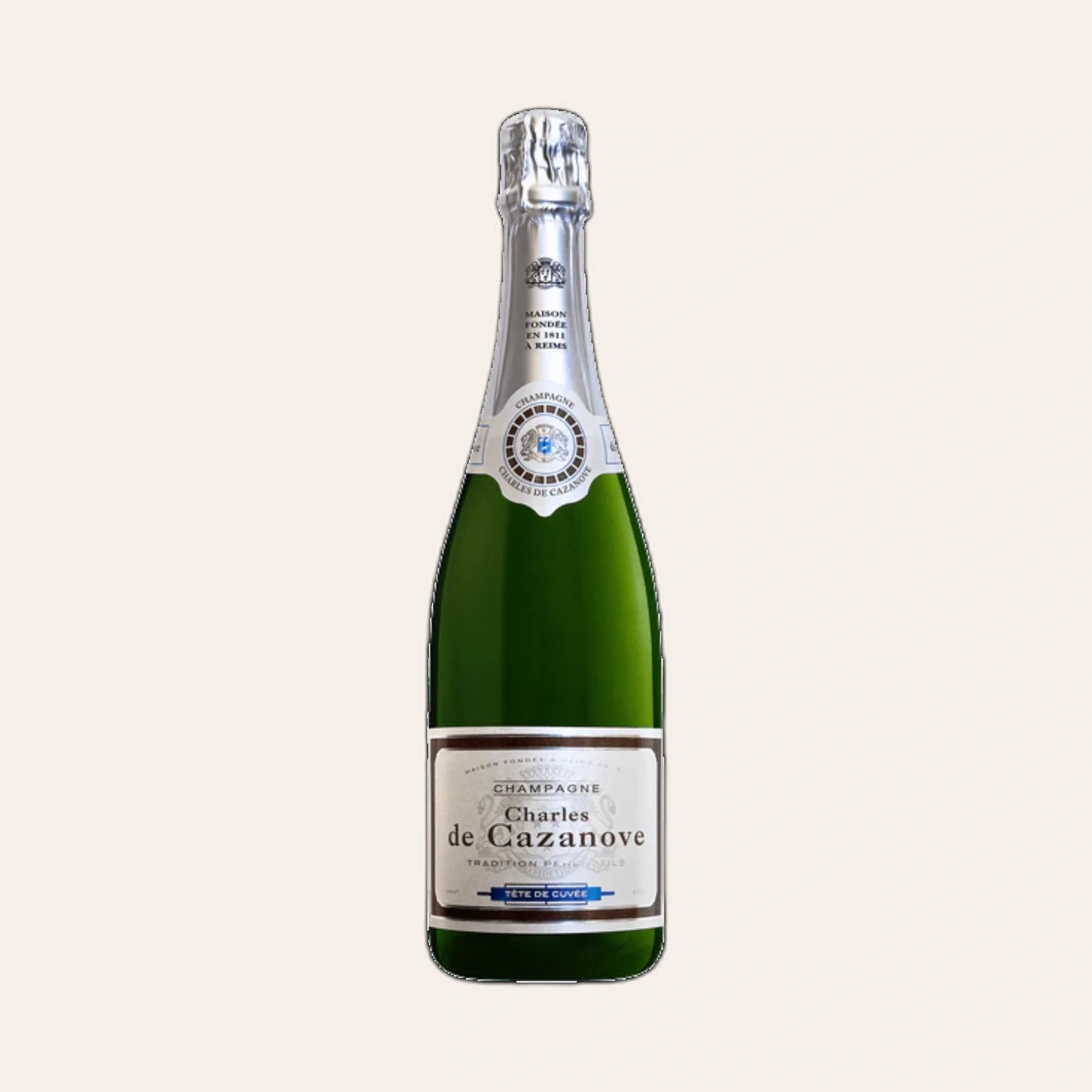 Rượu Champagne Pháp Champagne Charles de Cazanove Brut Tete de Cuvee