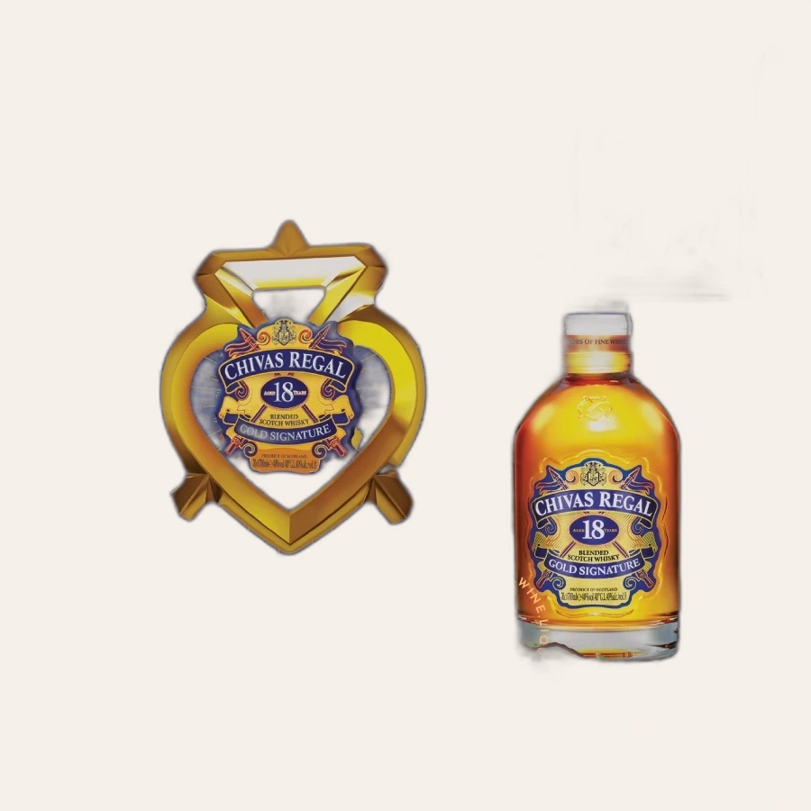 Rượu Whisky Chivas 18 Year Old Gold Signature Phiên Bản Hộp Quà Tết 2024