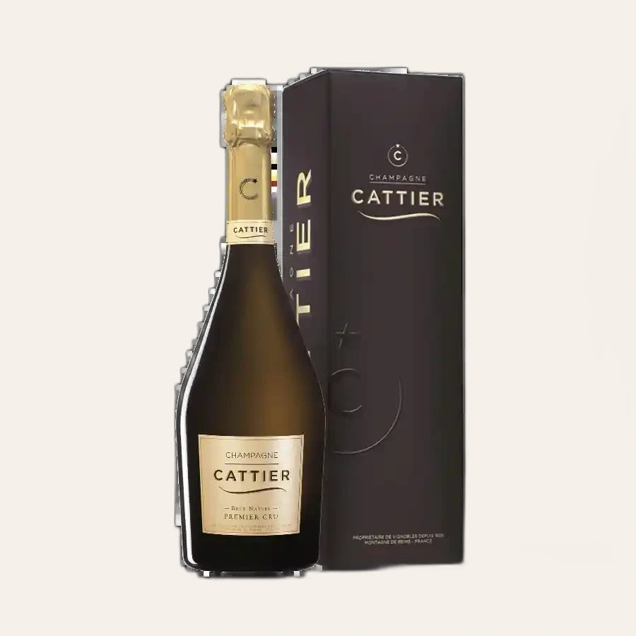 Rượu Champagne Pháp Cattier Brut Nature Premier Cru