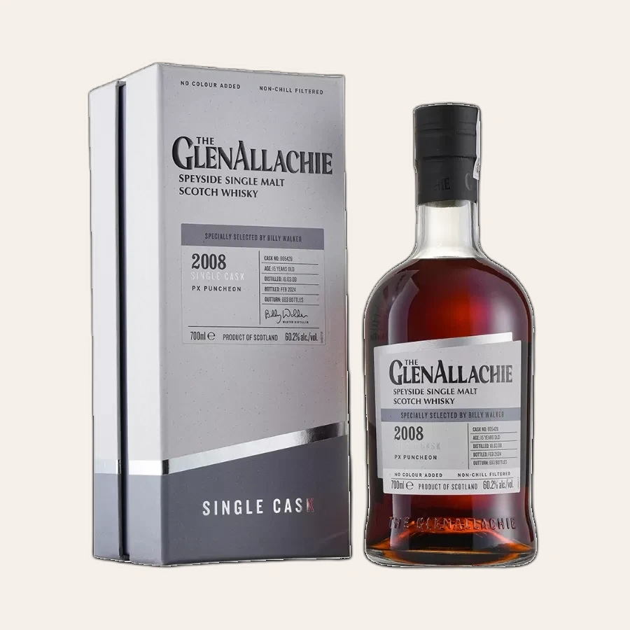Rượu Whisky Glenallachie Single Cask 2008 PX Puncheon Cask No. 805428