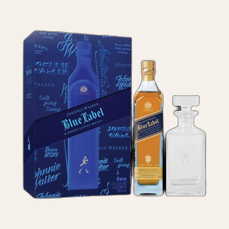 Rượu Whisky Johnnie Walker Blue Label Hộp Quà Tết 2026