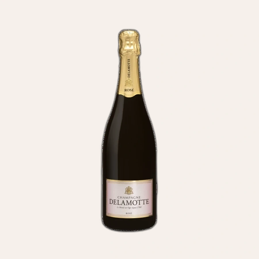 Rượu Champagne Pháp Delamotte Rose