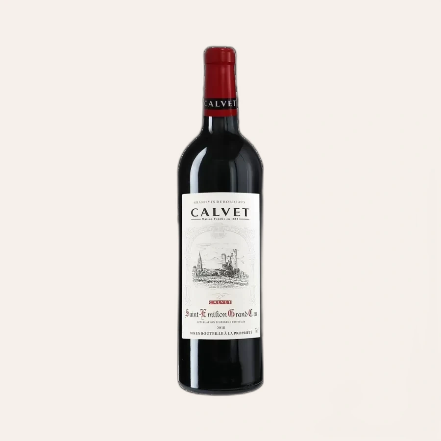 Rượu Vang Đỏ Pháp Calvet Saint Emilion Grand Cru