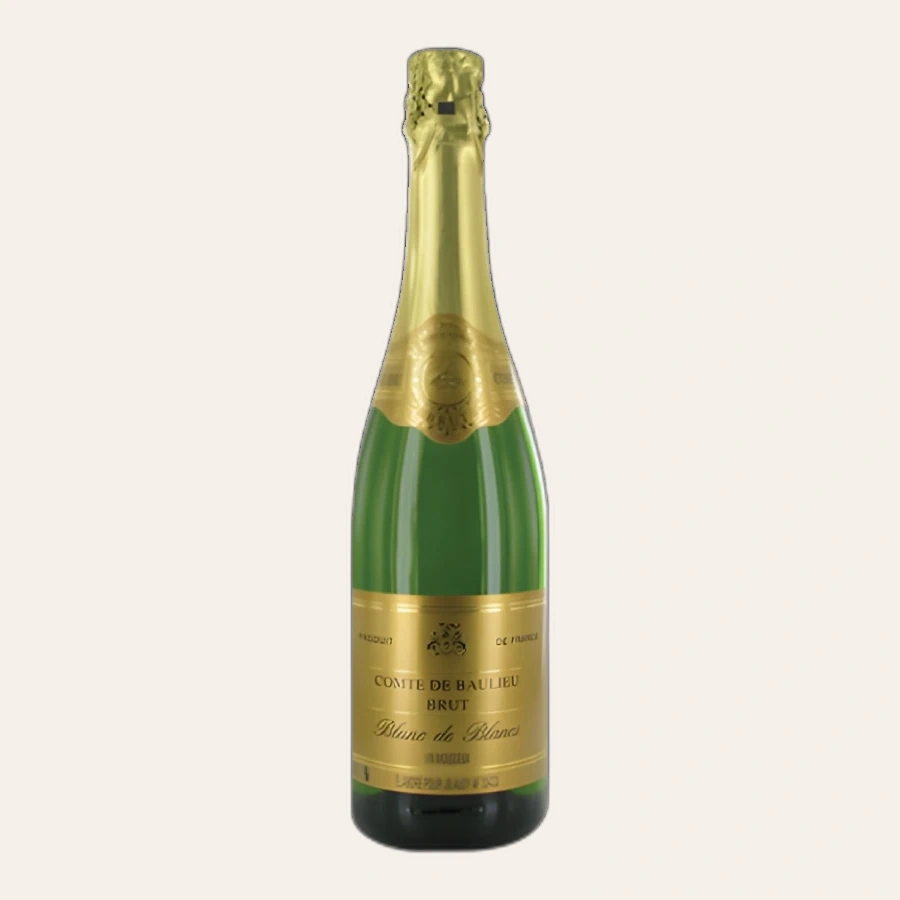 Rượu Sparkling Pháp Comte de Baulieu Blanc de Blancs Brut NV
