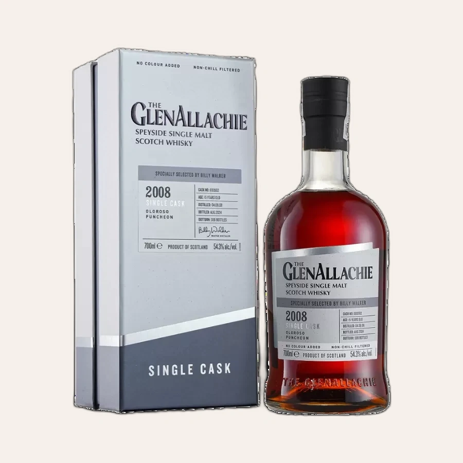 Rượu Whisky Glenallachie 2008 Oloroso Puncheon Cask No. 800502