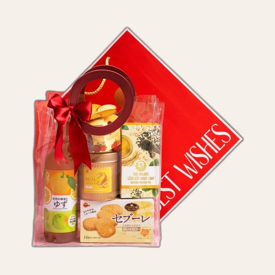 Rượu Mơ Nhật Bản Nakano Umeshu Yuzu Vị Chanh Nhật Hộp Quà Tết 2026 Set An Nhiên 3