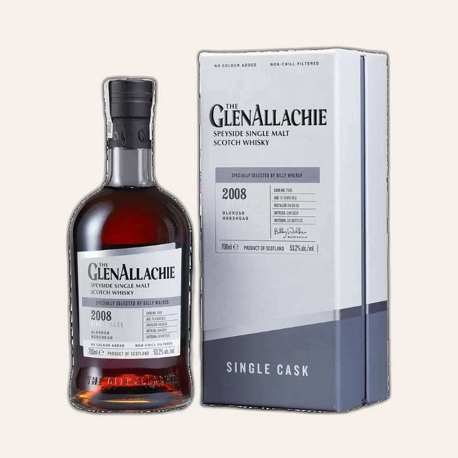 Rượu Whisky Glenallachie 2008 Oloroso Hogshead Cask No. 7690