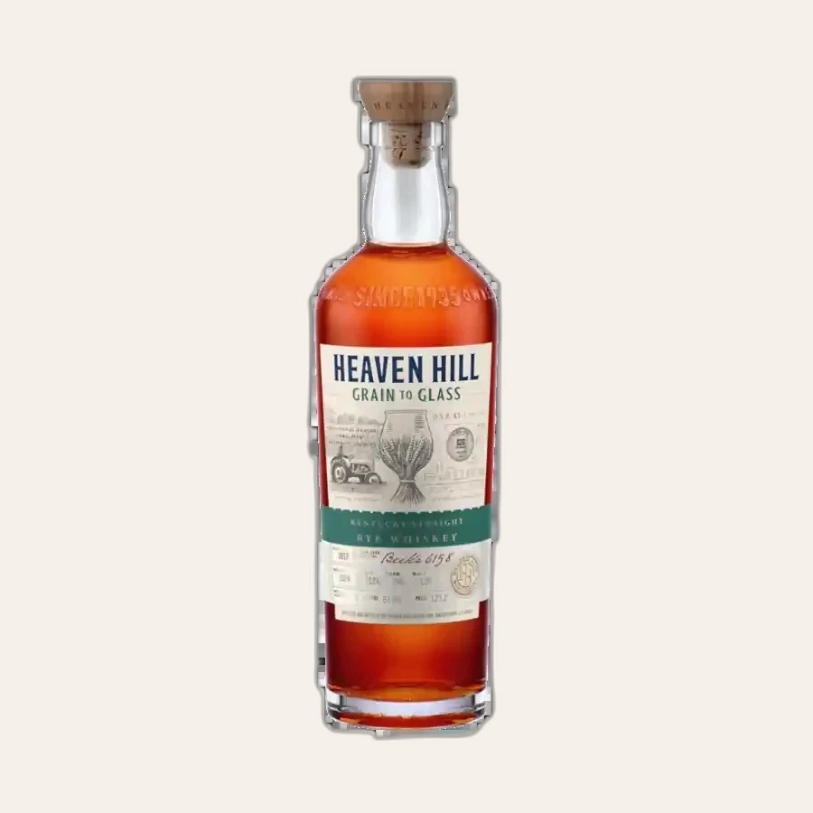 Rượu Whisky Heaven Hill Grain To Glass Beck's 6158 Straight Rye Whiskey