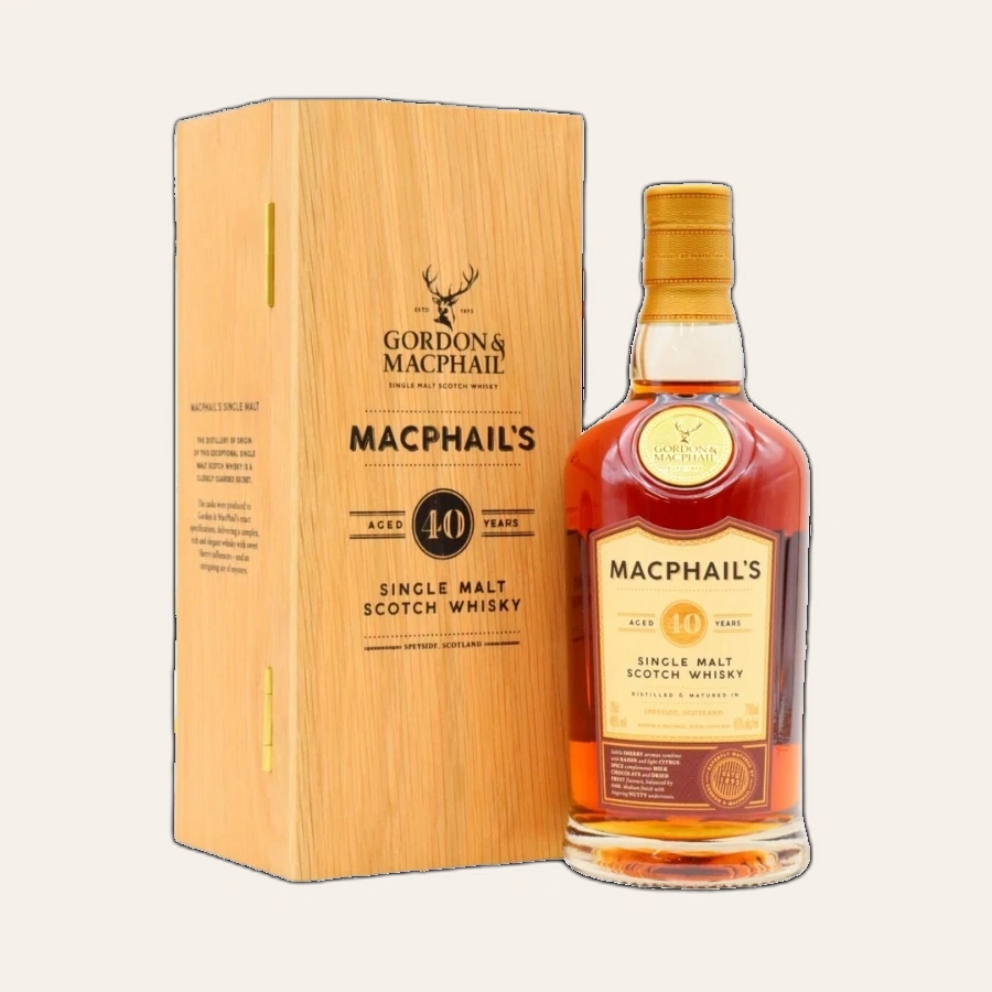 Rượu Whisky Macphail's 40 Year Old Gordon & Macphail