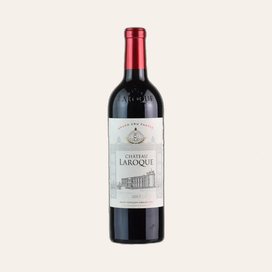 Rượu Vang Đỏ Pháp Chateau Laroque AOC Saint Emilion Grand Cru 2017