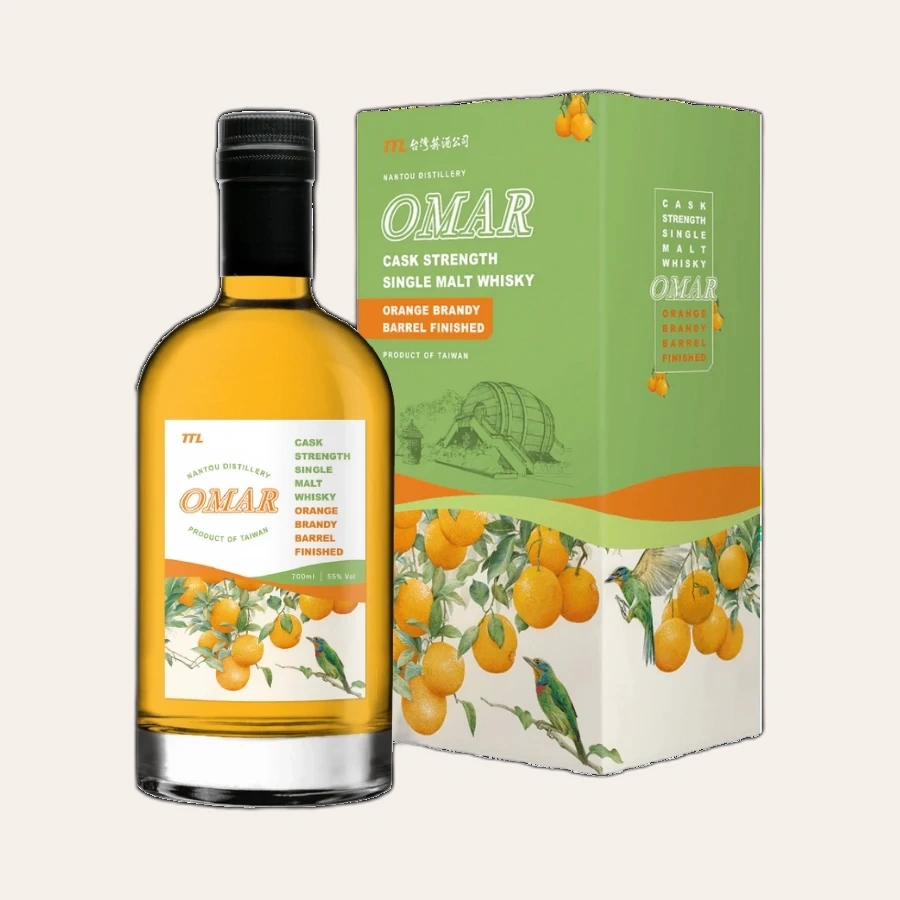 Rượu Whisky Omar Orange Brandy Barrel Finished Cask Strength
