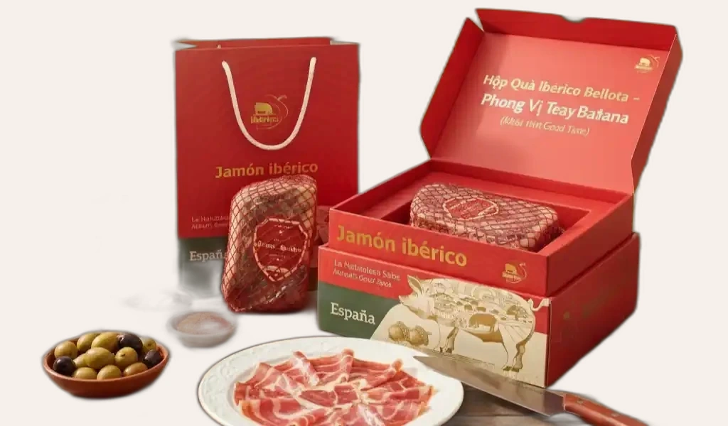 Hộp Quà Iberico Bellota Đùi Sau Không Xương Hấp Dẫn