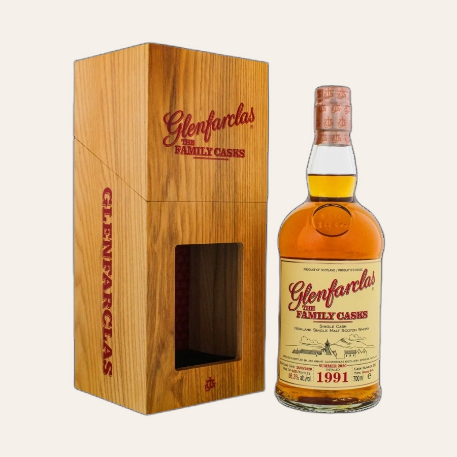 Rượu Whisky Glenfarclas 28 Year Old Family Cask 1991