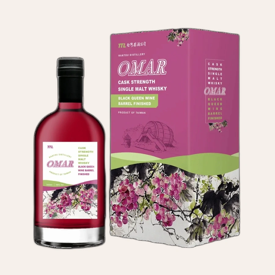 Rượu Whisky Omar Black Queen Wine Liqueur Barrel Finished Cask Strength