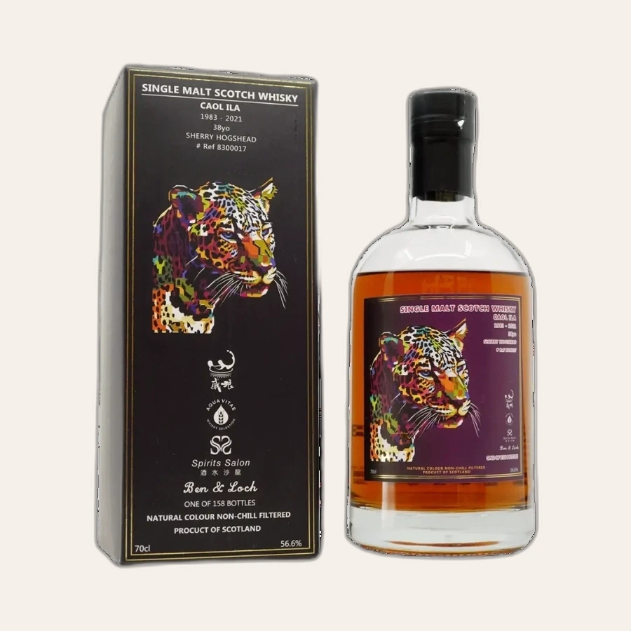 Rượu Whisky Caol Ila 38 Year Old Golden Leopard 1983 Spirits Salon