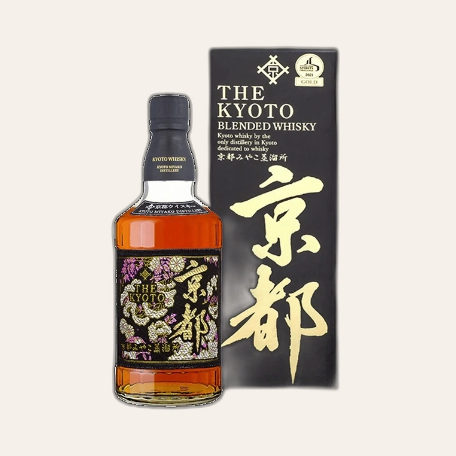 Rượu Whisky Nhật The Kyoto Nishijin Ori Aka-Obi Blend Whisky
