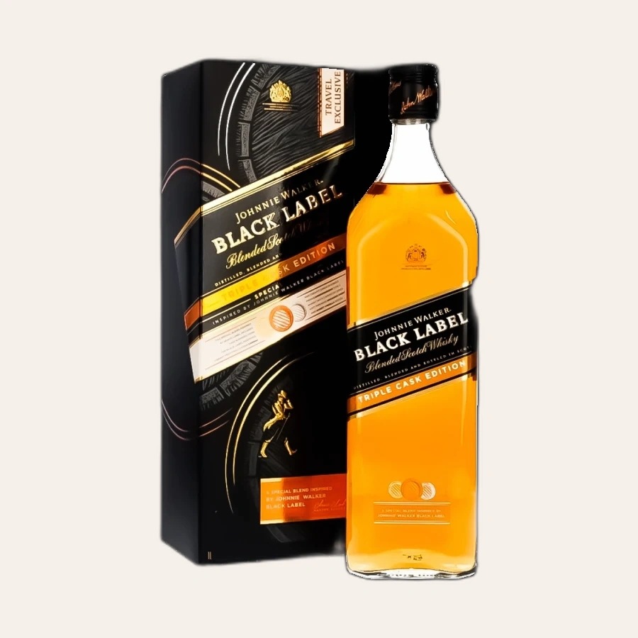 Rượu Whisky Johnnie Walker Black Label Triple Cask Edition 1000 ml
