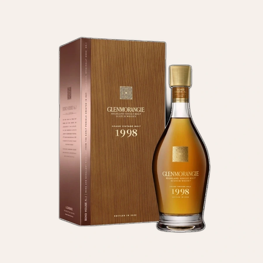 Rượu Whisky Glenmorangie 24 Year Old Grand Vintage Malt 1998 Bottled In 2022