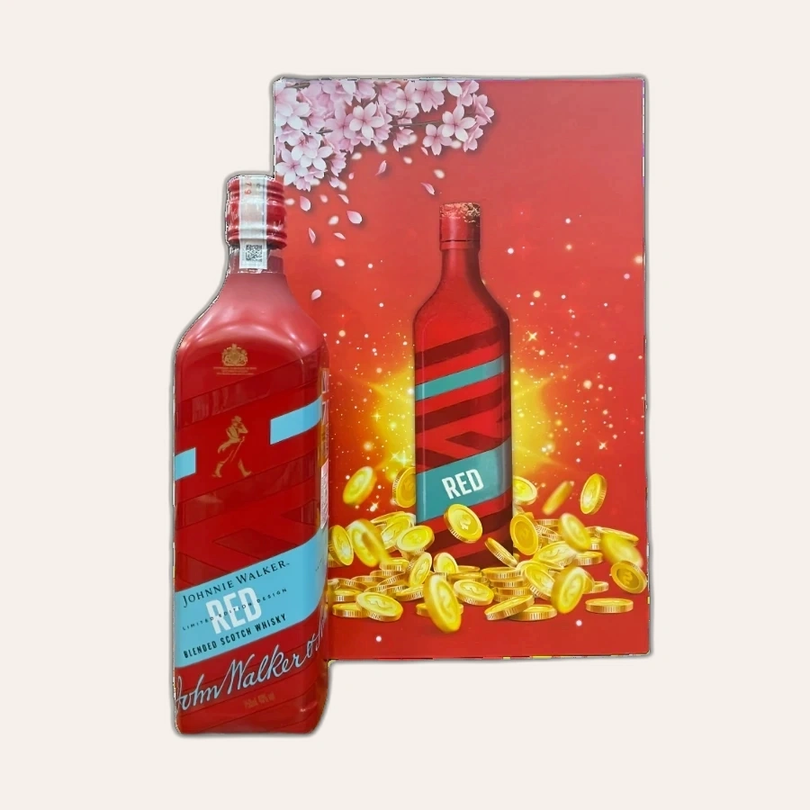 Rượu Whisky Johnnie Walker Red Label Icon Phiên Bản Hộp Quà Tết 2024