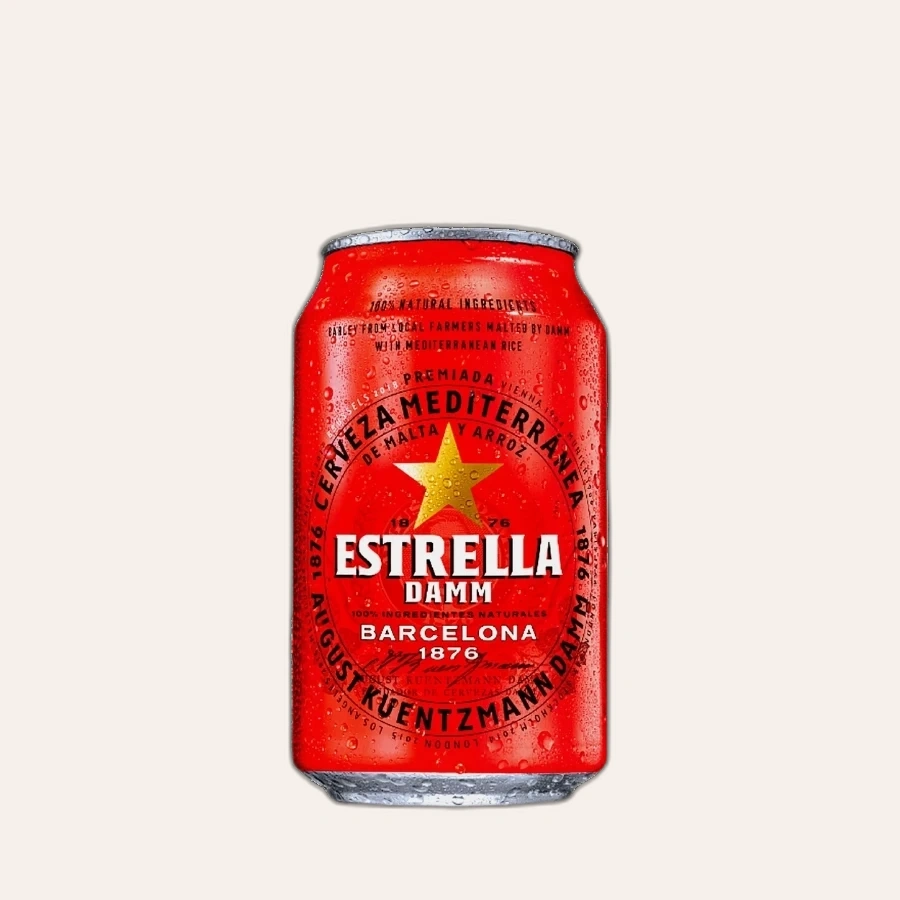 Bia Tây Ban Nha Estrella Damm (Lon)
