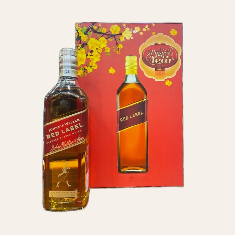 Rượu Whisky Johnnie Walker Red Label Phiên Bản Hộp Quà Tết 2024