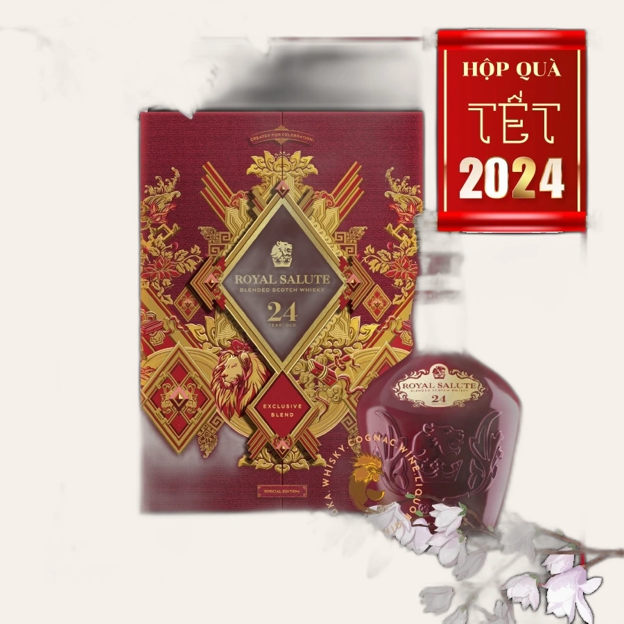 Rượu Whisky Royal Salute 24 Year Old - Phiên Bản Hộp Quà Tết 2024