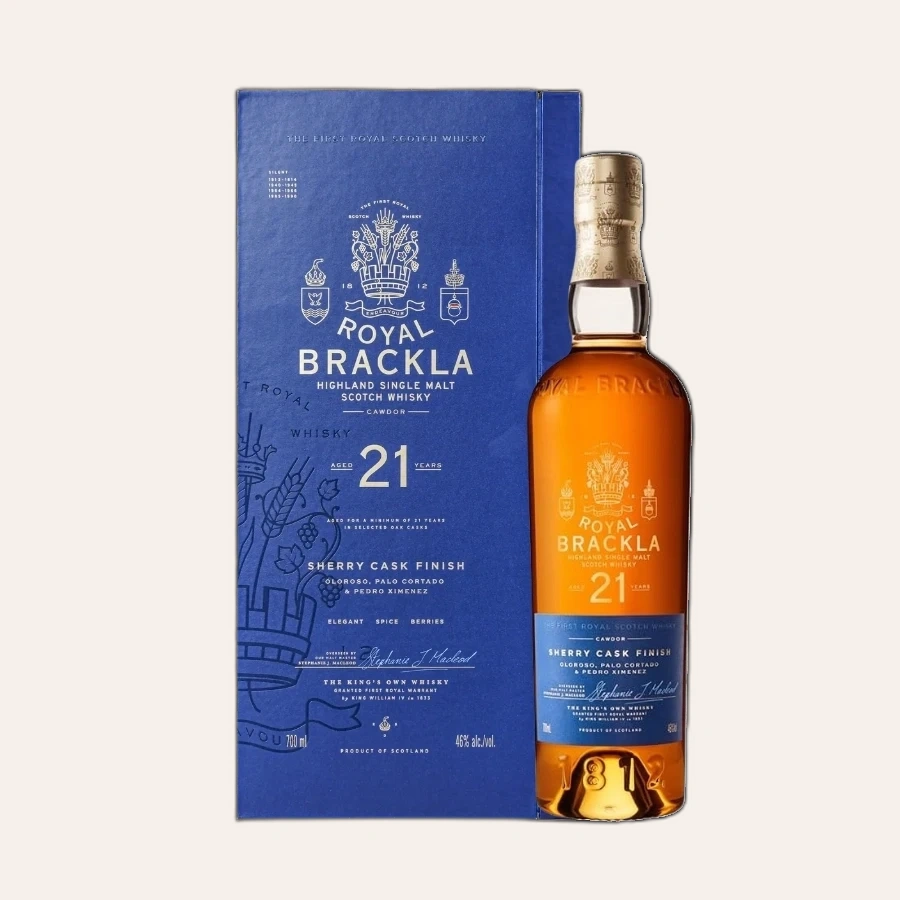 Rượu Whisky Royal Brackla 21 Year Old Sherry Cask Finish