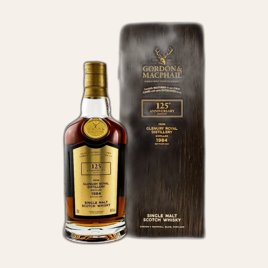 Rượu Whisky Glenury Royal 35 Year Old 125th Anniversary Gordon & Macphail 1984