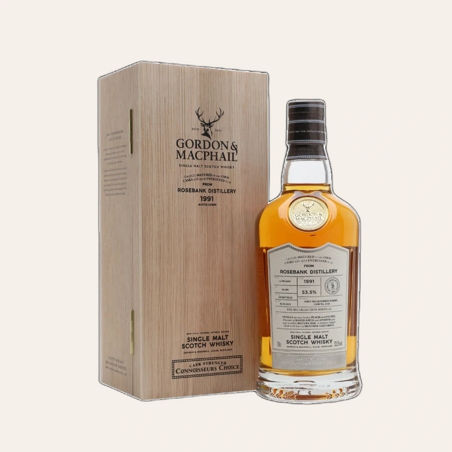 Rượu Whisky Rosebank 31 Year Old Gordon & Macphail 1991