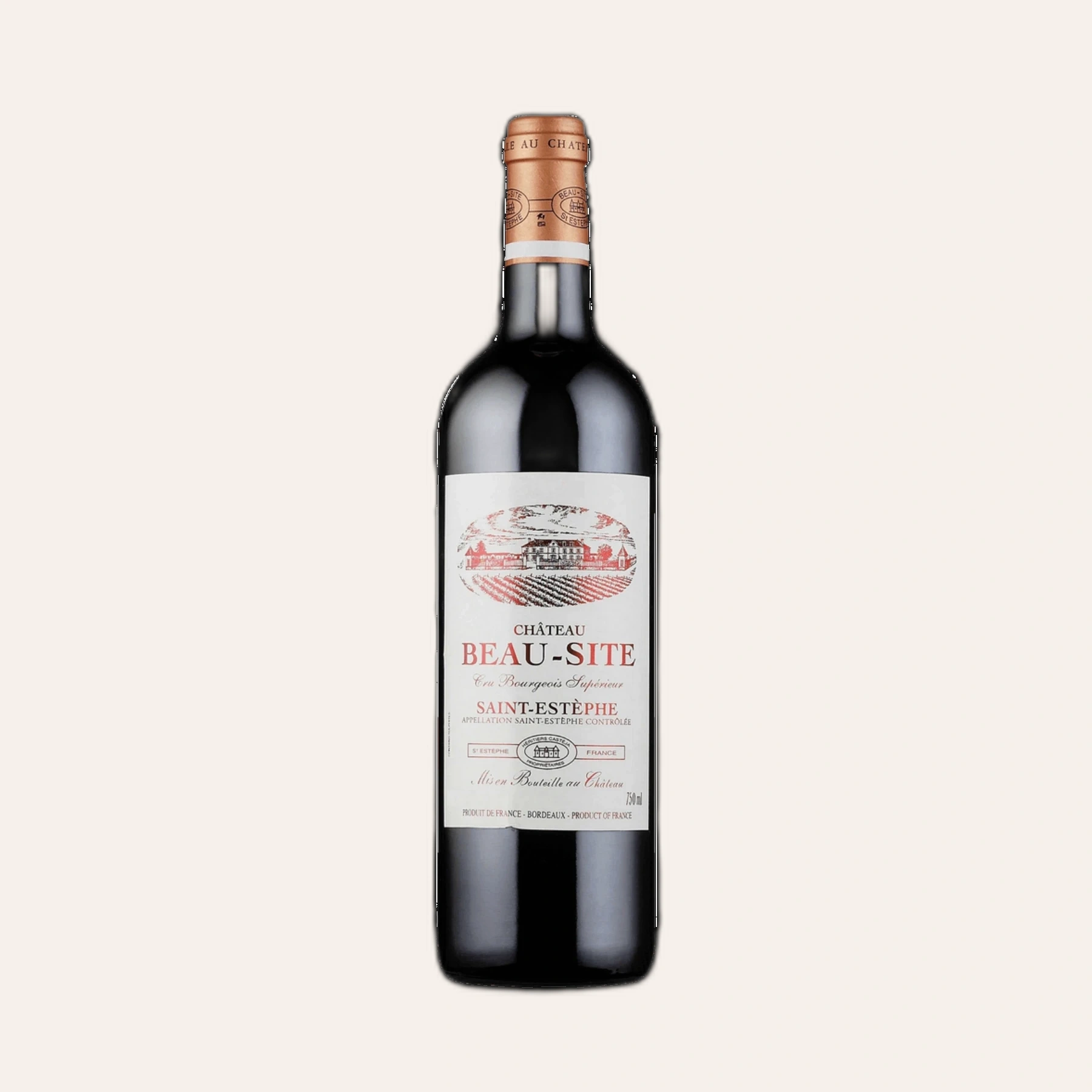 Rượu Vang Đỏ Pháp Borie Manoux Chateau Beau Site Cru Bourgeois Superieur 2015