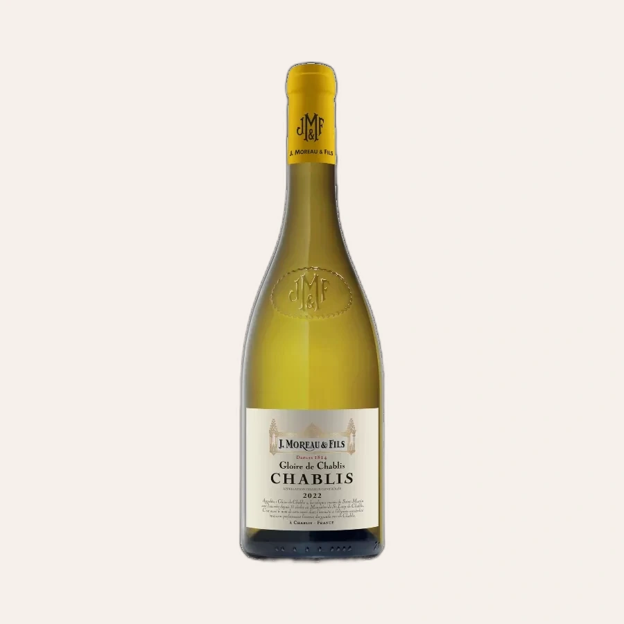 Rượu Vang Trắng Pháp J.Moreau & Fils Gloire De Chablis Chablis 2022