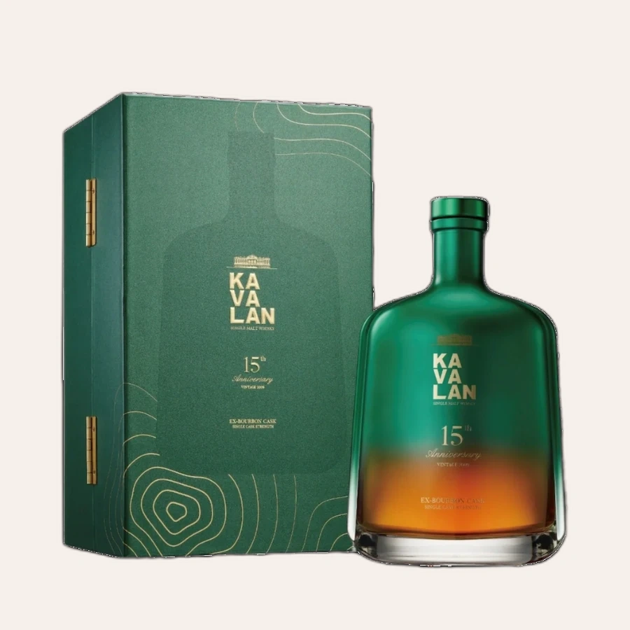 Rượu Whisky Kavalan 15th Anniversary 2009 Ex-Bourbon Cask
