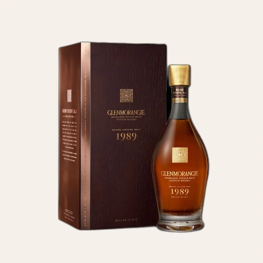 Rượu Whisky Glenmorangie 28 Year Old Grand Vintage Malt 1989 Bottled In 2017