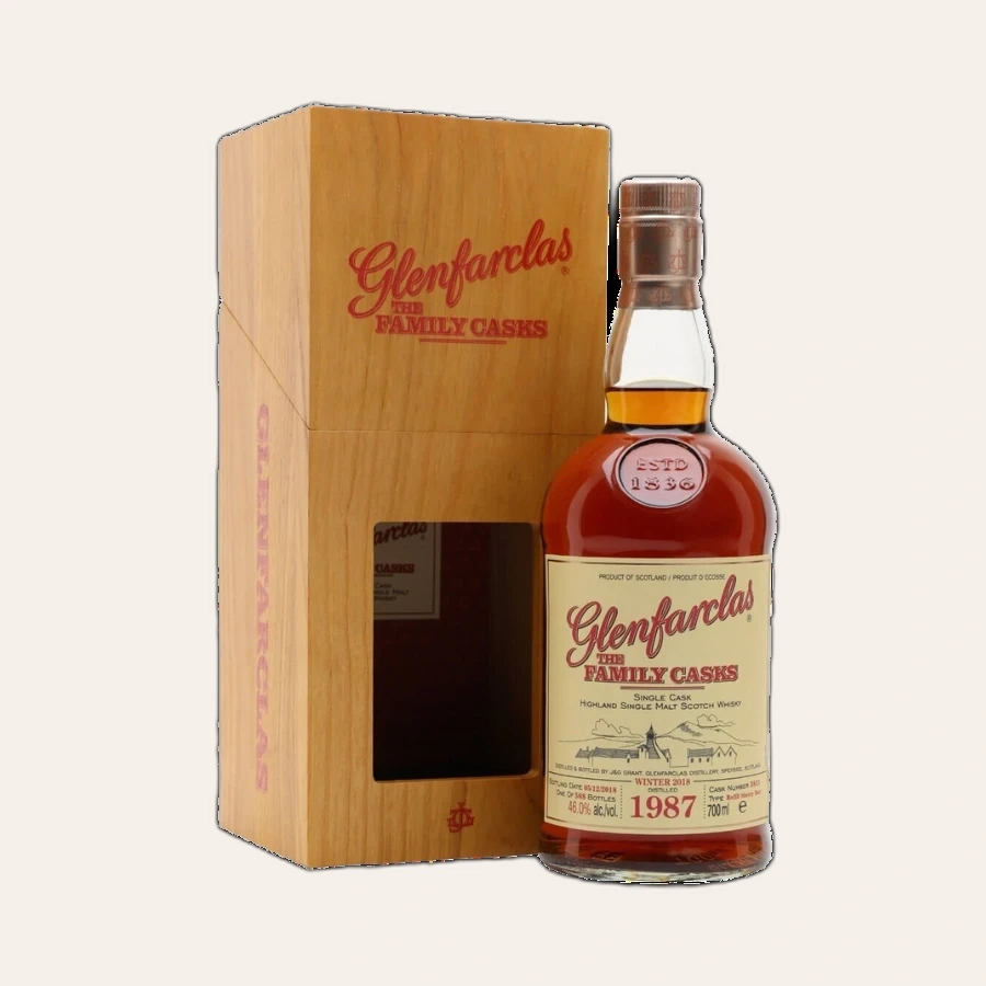Rượu Whisky Glenfarclas 31 Year Old Family Casks 1987