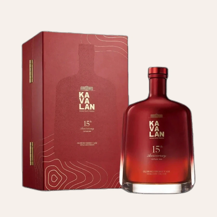 Rượu Whisky Kavalan 15th Anniversary 2009 Oloroso Sherry Cask