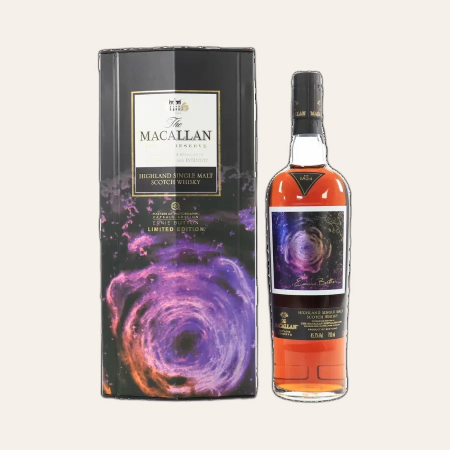 Rượu Whisky Macallan Estate Reserve Ernie Button The 1824 Collection Travel Retail Exclusive