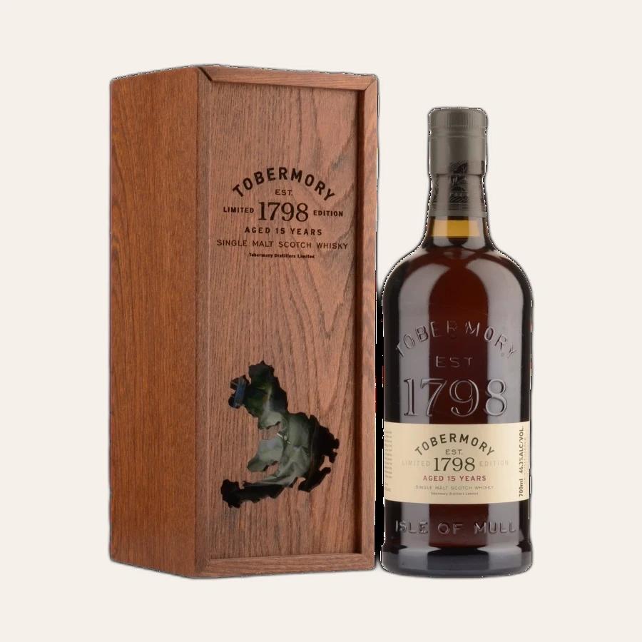 Rượu Whisky Tobermory 15 Year Old 1798 Limited Edition