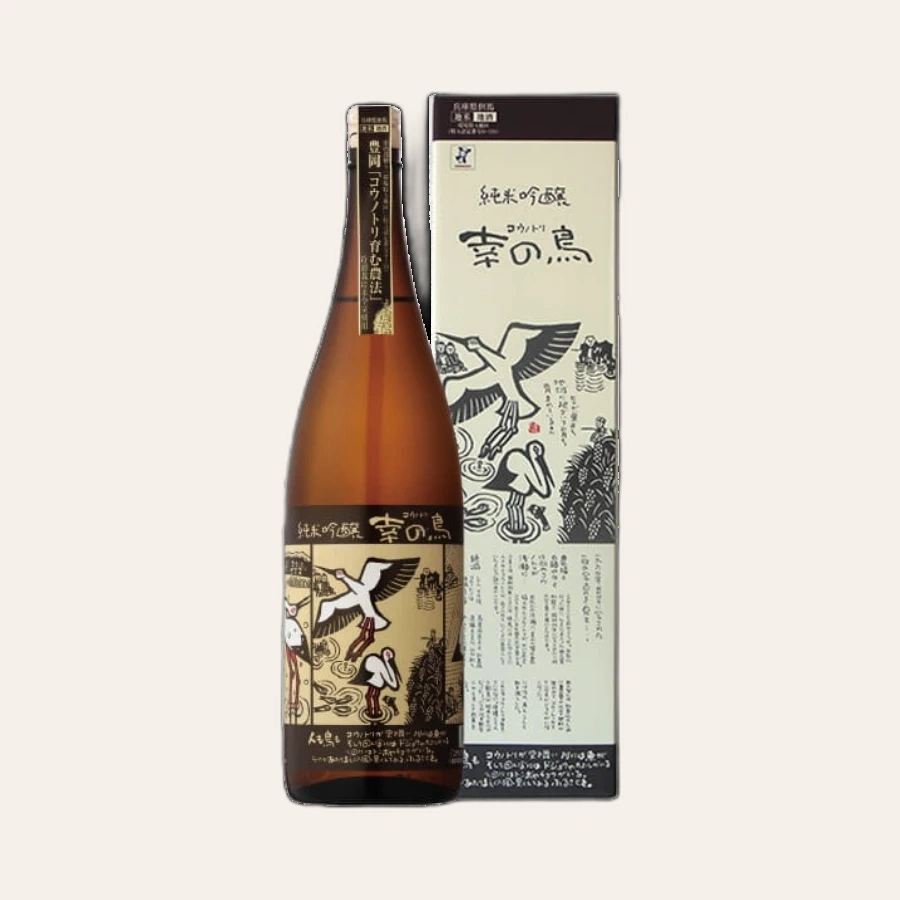 Rượu Sake Nhật Bản Chikusen Kimoto Jikomi Junmai Ginjo Kounotori