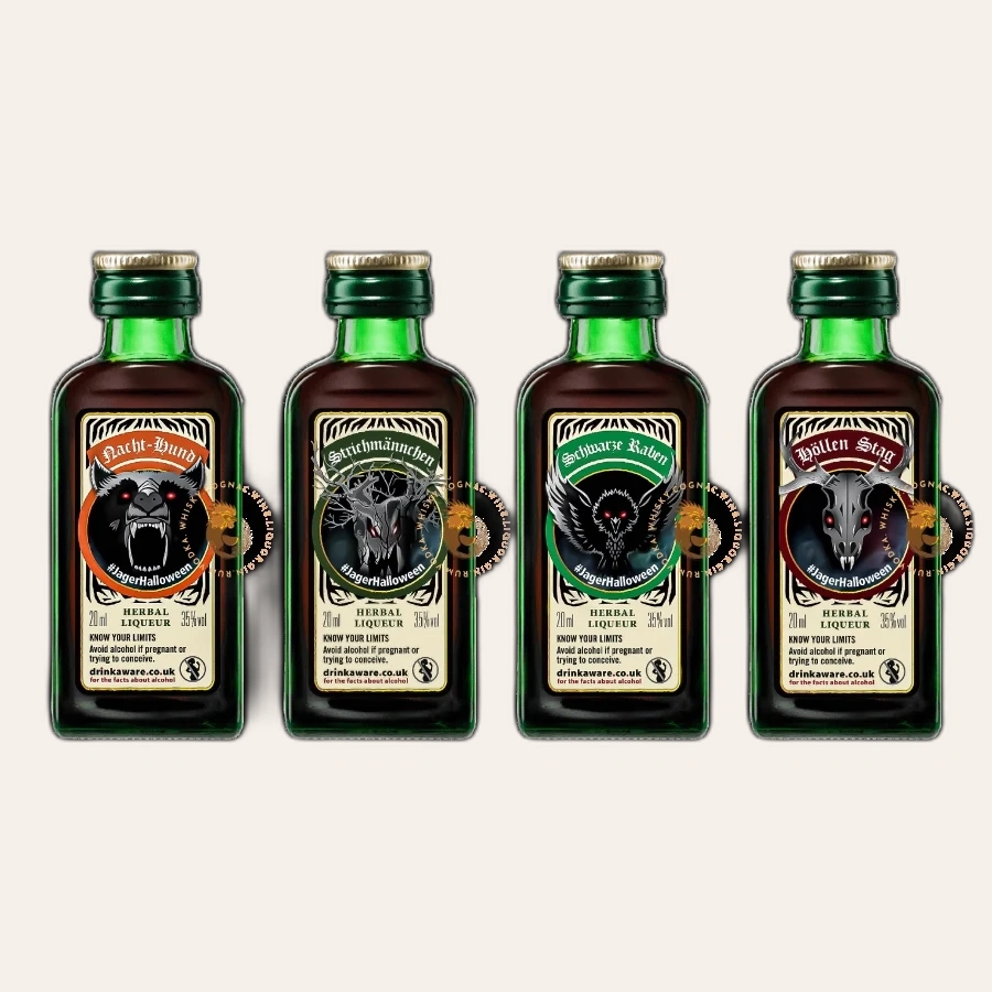 Rượu Liqueur Đức Jagermeister The Spirit of Halloween Mini Set