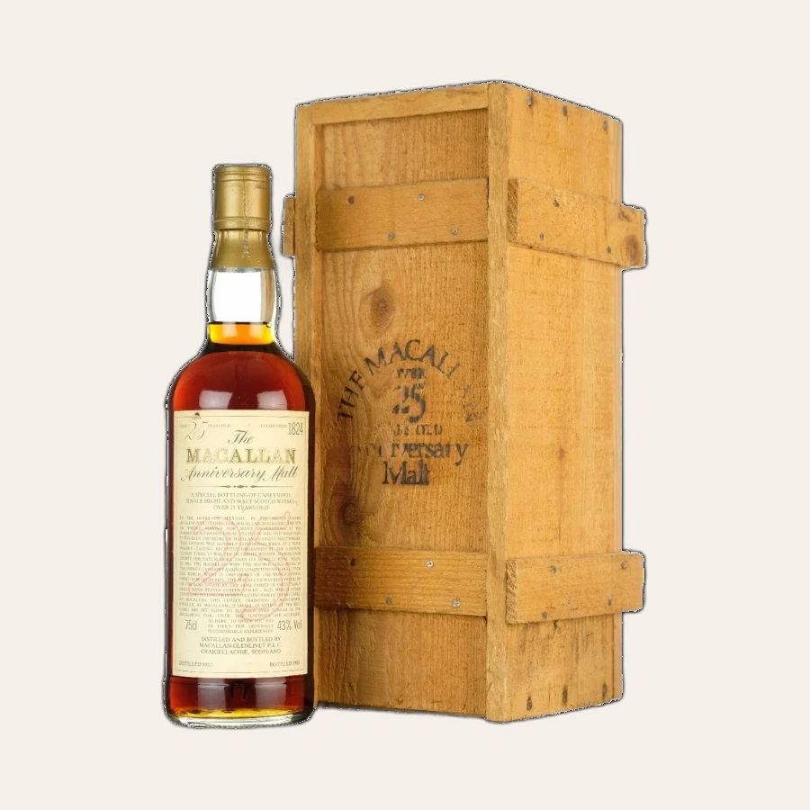 Rượu Whisky Macallan 25 Year Old Anniversary Malt 1957