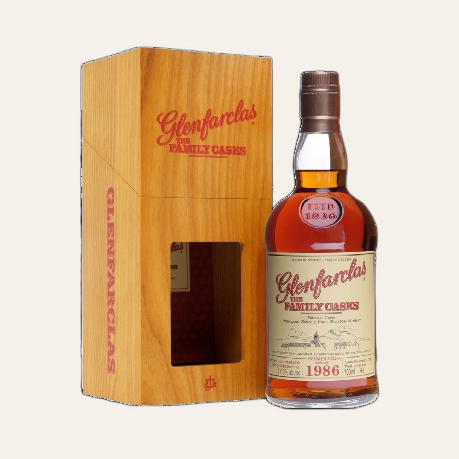 Rượu Whisky Glenfarclas 35 Year Old Family Cask 1986