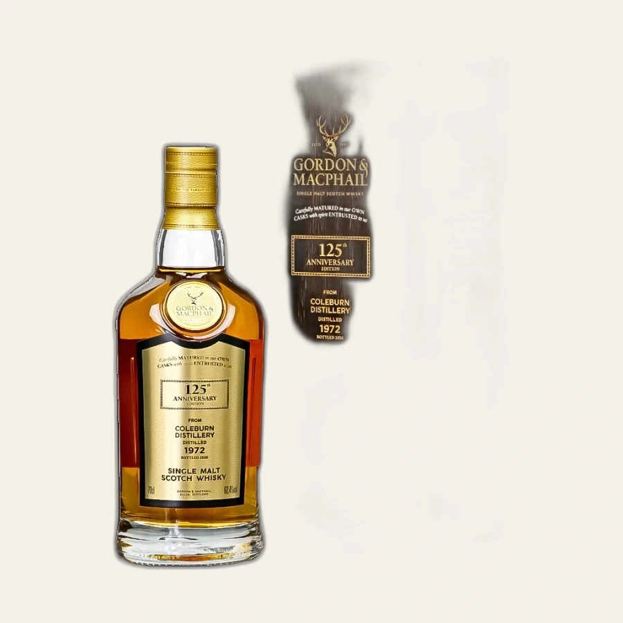 Rượu Whisky Coleburn 47 Year Old 125th Anniversary Gordon & Macphail 1972