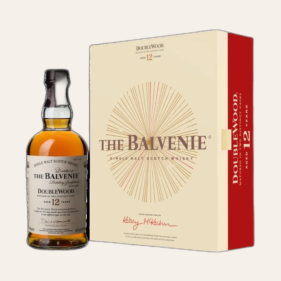 Rượu Whisky Balvenie 12 Year Old Double Wood Hộp Quà Tết 2026