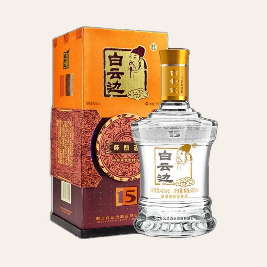 Rượu Bạch Vân Biên 15 Niên Trần Nhưỡng 42%/ Bai Yun Bian/ 白云边 15