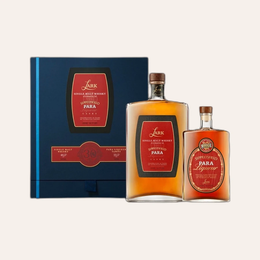 Rượu Whisky Lark Seppeltsfield Para 1992 With Para Port Gift Set