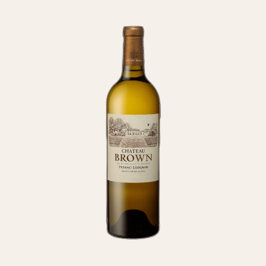 Rượu Vang Trắng Pháp Chateau Brown Blanc 2020